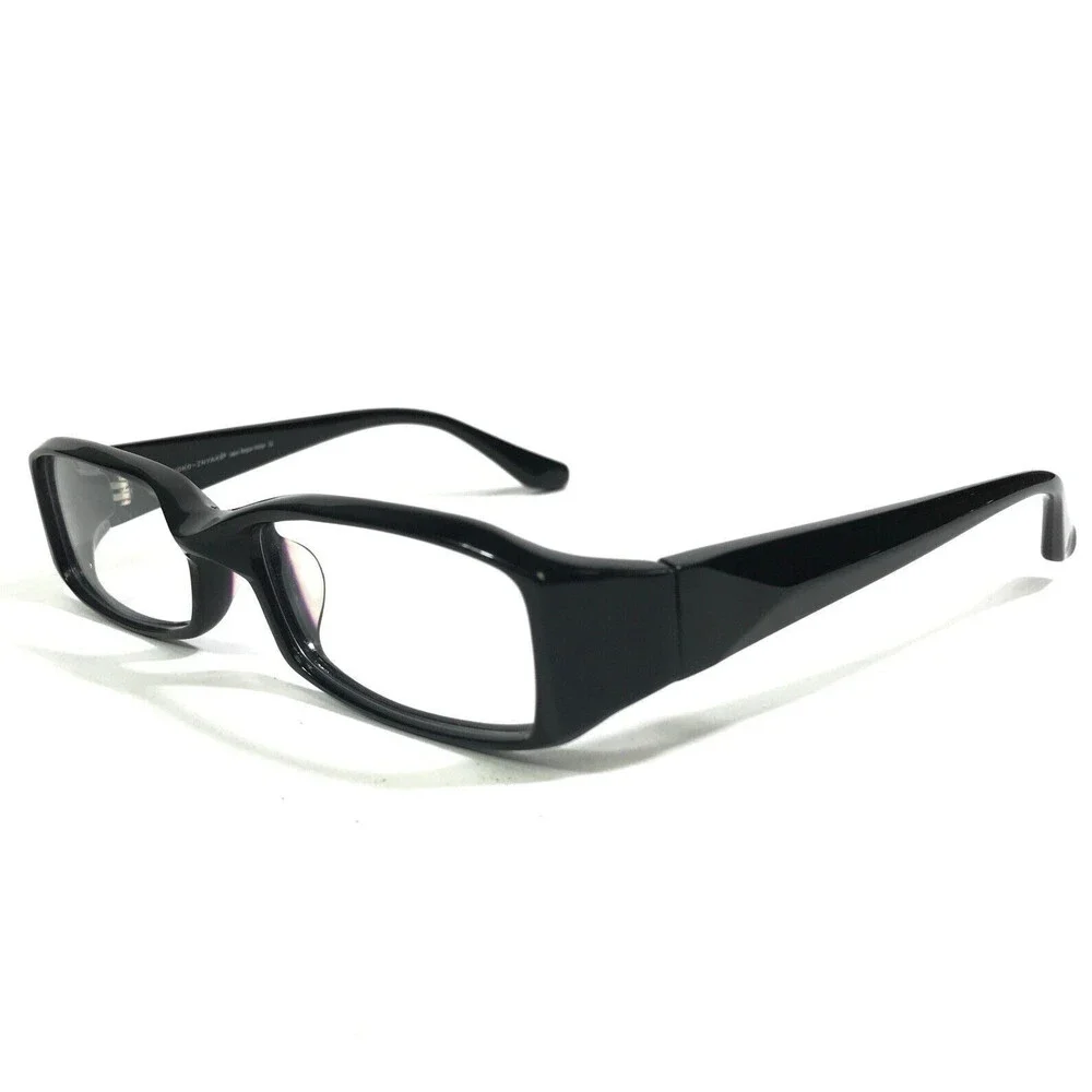 Iyoko-Inyake Eyeglasses Frames IY256 Col.6 Black Rectangular Full Rim 53-16-140